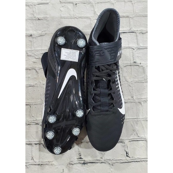 Nike Alpha Menace Pro 2 Football Cleats Black White CK4277-001 MENS SIZE 13 - Picture 7 of 8